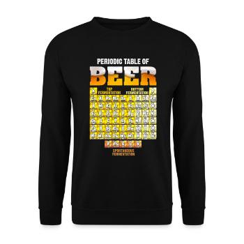 Periodisches Chemisches System Biersorten - Unisex Pullover - Schwarz - Vorne - Alina (178cm) & Michal (187cm)