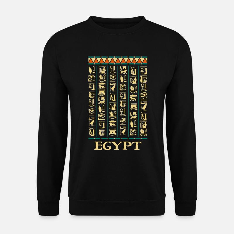 Hieroglyphics Pyramids Ancient Egypt - Unisex Sweatshirt - black