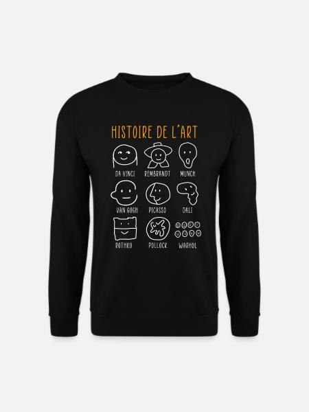 Kunstgeschichte Berühmte klassische Maler - Unisex Pullover - Schwarz