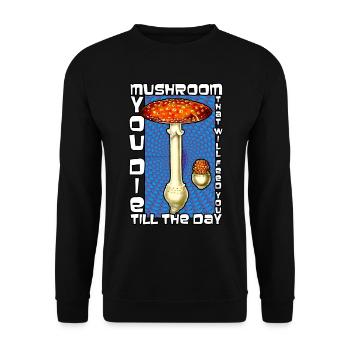 Amanita Muscaria Evolution Amanite tue-mouches - Sweat-shirt Unisexe - noir - Devant - Alina (178cm) & Michal (187cm)