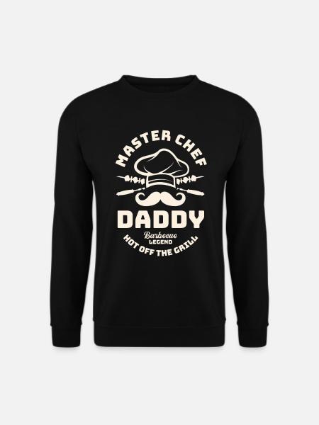 Vatertag - Dad Master Chef Daddy Barbeque Lege - Unisex Pullover - Schwarz