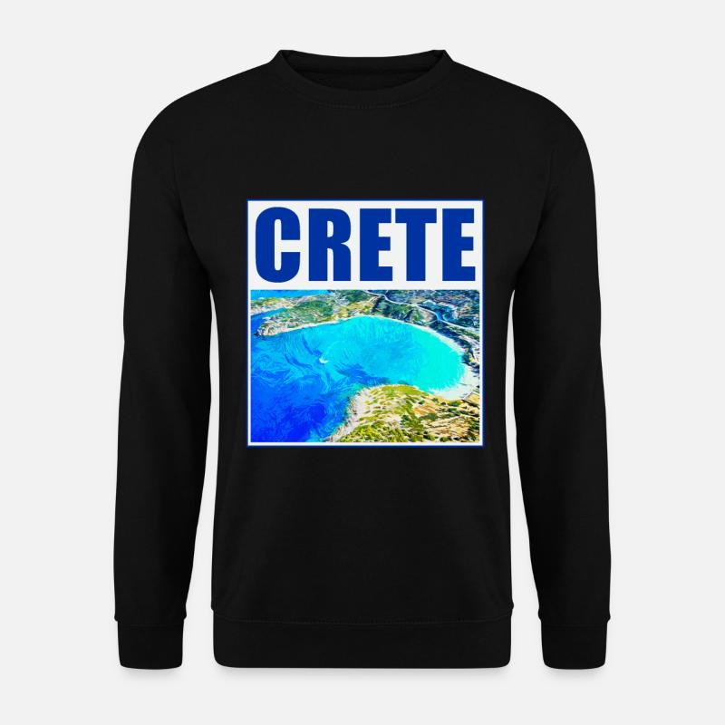 Kreta Elafonisi Traumstrand roter Sand - Unisex Pullover - Schwarz
