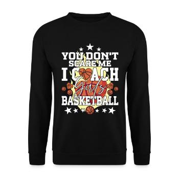 Tu ne me fais pas peur J’entraîne les filles - Sweat-shirt Unisexe - noir - Devant - Alina (178cm) & Michal (187cm)