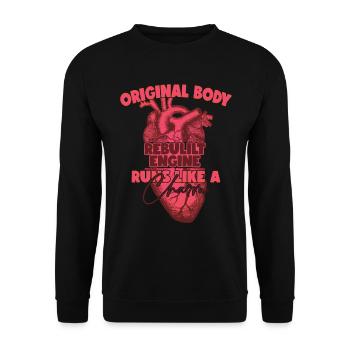 Opération de récupération de chirurgie à cœur ouvert - Sweat-shirt Unisexe - noir - Devant - Alina (178cm) & Michal (187cm)