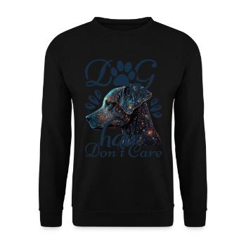Poils de chien Je ne me soucie pas de l’amoureux des chiens Beautiful - Sweat-shirt Unisexe - noir - Devant - Alina (178cm) & Michal (187cm)