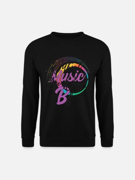 Sans musique, la vie serait B Flat Quote - Sweat-shirt Unisexe - noir