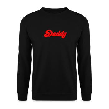 Daddy Brat Red 2 - Unisex Sweatshirt - black - Front - Alina (178cm) & Michal (187cm)