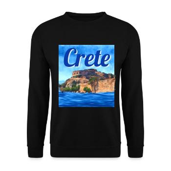 Crete - Unisex Pullover - Schwarz - Vorne - Alina (178cm) & Michal (187cm)