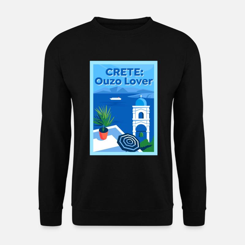 Crete Ouzo Lover - Unisex Sweatshirt - black
