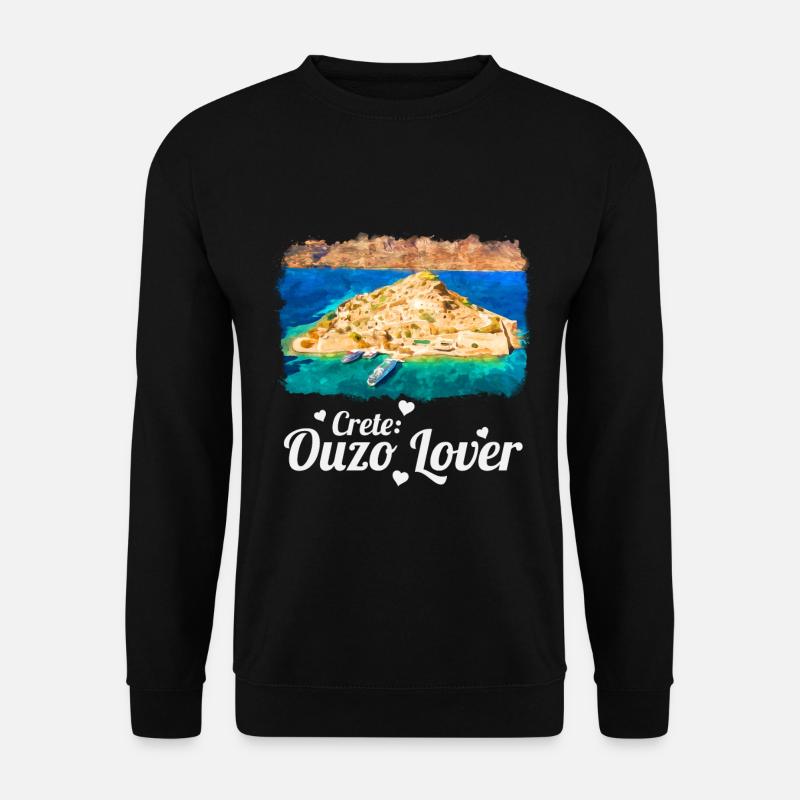 Crete Ouzo Lover - Unisex Sweatshirt - black