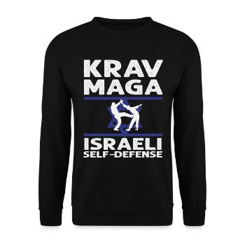 Krav Maga Autodéfense Israélienne - Sweat-shirt Unisexe - noir - Devant - Alina (178cm) & Michal (187cm)
