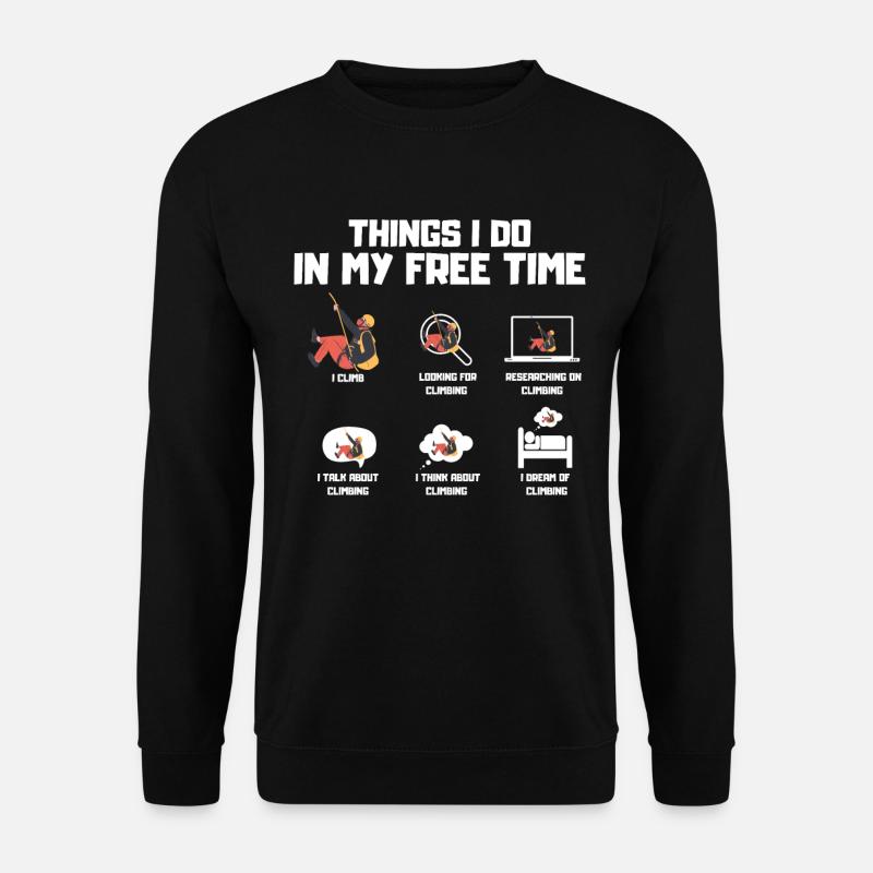 Kletterfreak - Unisex Pullover - Schwarz