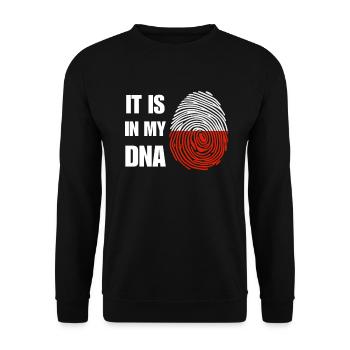 Polen ist in meiner DNA - Unisex Pullover - Schwarz - Vorne - Alina (178cm) & Michal (187cm)