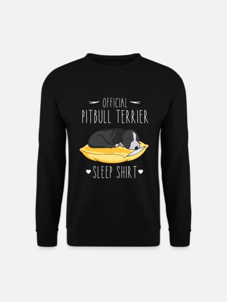 Official Pitbull Terrier Sleep Shirt - Unisex Pullover - Schwarz