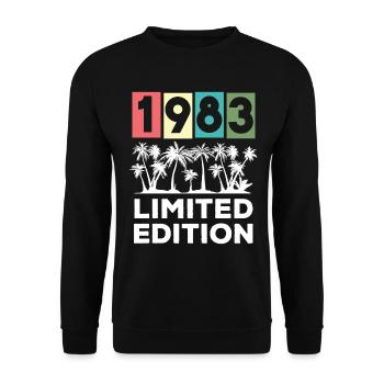 Limited Edition Vintage 1983 Fun 40th Birthday - Unisex Sweatshirt - black - Front - Alina (178cm) & Michal (187cm)