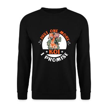 Koi Fish Japanese - Unisex Sweatshirt - black - Front - Alina (178cm) & Michal (187cm)