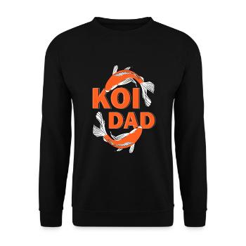Koi Fish Japonais - Sweat-shirt Unisexe - noir - Devant - Alina (178cm) & Michal (187cm)