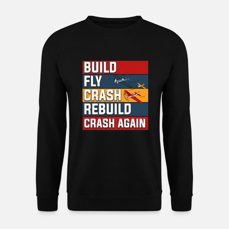 RC-Flugzeug RC-Flugzeug - Unisex Pullover - Schwarz