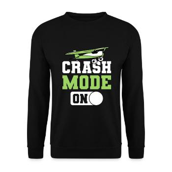 RC Airplane RC Airplane - Unisex Sweatshirt - black - Front - Alina (178cm) & Michal (187cm)