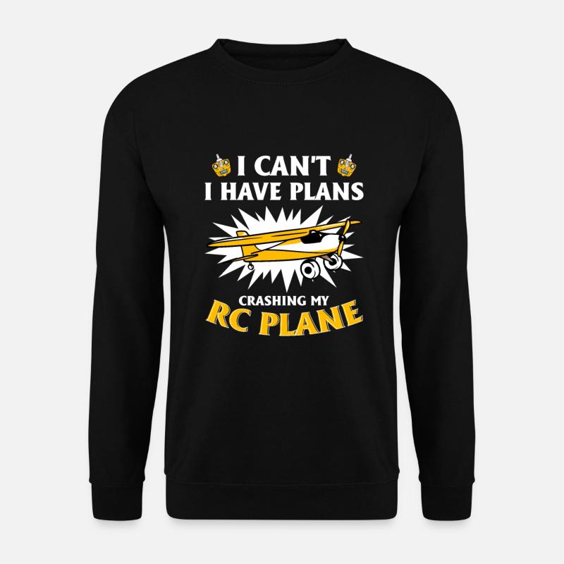 RC-Flugzeug RC-Flugzeug - Unisex Pullover - Schwarz