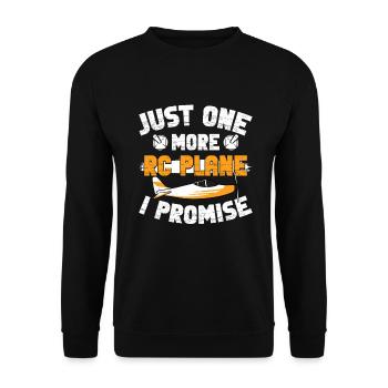 RC Airplane RC Airplane - Unisex Sweatshirt - black - Front - Alina (178cm) & Michal (187cm)