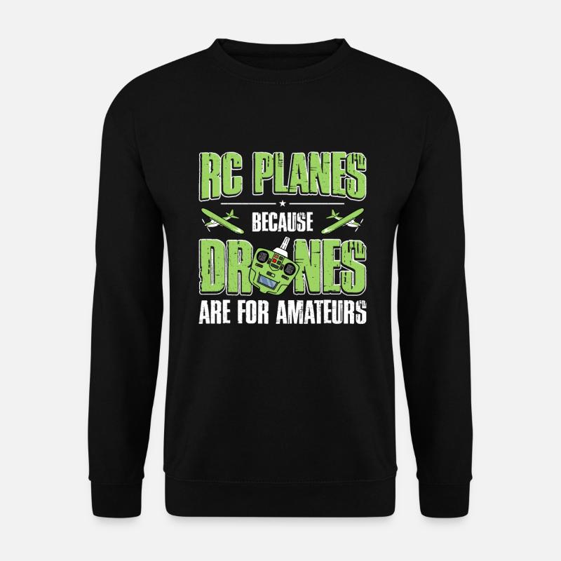 RC-Flugzeug RC-Flugzeug - Unisex Pullover - Schwarz