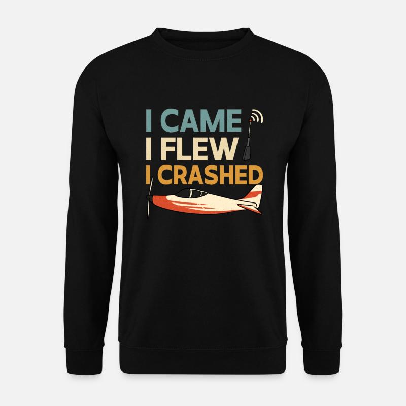 RC-Flugzeug RC-Flugzeug - Unisex Pullover - Schwarz