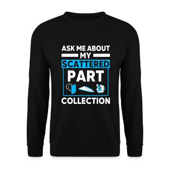 RC Airplane RC Airplane - Unisex Sweatshirt - black - Front - Alina (178cm) & Michal (187cm)