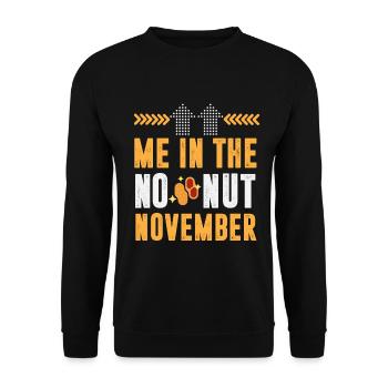 Mode de novembre: Moi en novembre sans noix! - Sweat-shirt Unisexe - noir - Devant - Alina (178cm) & Michal (187cm)