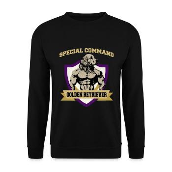 Special Command Golden Retriever - Unisex Sweatshirt - black - Front - Alina (178cm) & Michal (187cm)
