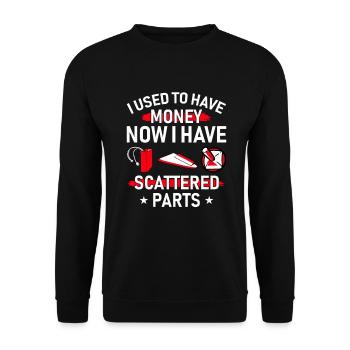 RC Airplane RC Airplane - Unisex Sweatshirt - black - Front - Alina (178cm) & Michal (187cm)