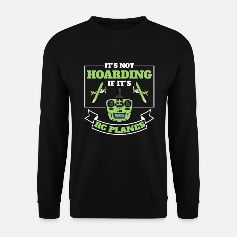 RC-Flugzeug RC-Flugzeug - Unisex Pullover - Schwarz