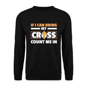 Prêtre de paroisse aumônier - Sweat-shirt Unisexe - noir - Devant - Alina (178cm) & Michal (187cm)