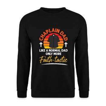 Prêtre de paroisse aumônier - Sweat-shirt Unisexe - noir - Devant - Alina (178cm) & Michal (187cm)