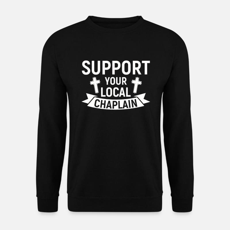 Chaplain Parish Priest - Unisex Sweatshirt - black