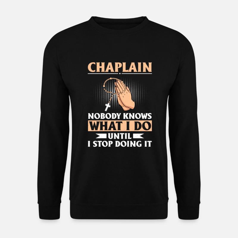 Chaplain Parish Priest - Unisex Sweatshirt - black