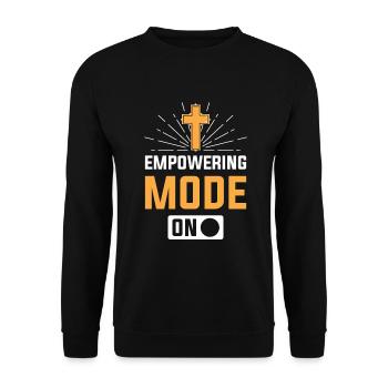 Prêtre de paroisse aumônier - Sweat-shirt Unisexe - noir - Devant - Alina (178cm) & Michal (187cm)
