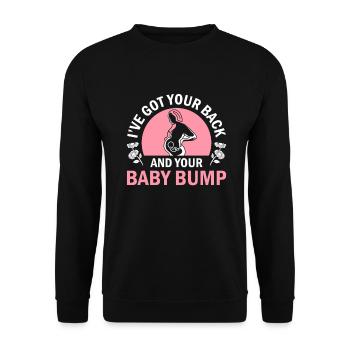 Doula Nurse Midwife - Unisex Sweatshirt - black - Front - Alina (178cm) & Michal (187cm)
