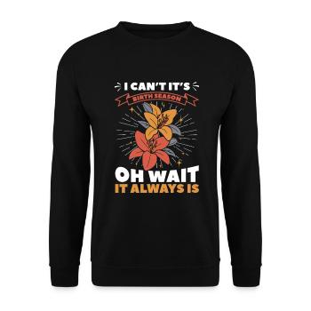 Doula infirmière sage-femme - Sweat-shirt Unisexe - noir - Devant - Alina (178cm) & Michal (187cm)