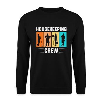 Semaine d’appréciation pour l’entretien ménager - Sweat-shirt Unisexe - noir - Devant - Alina (178cm) & Michal (187cm)