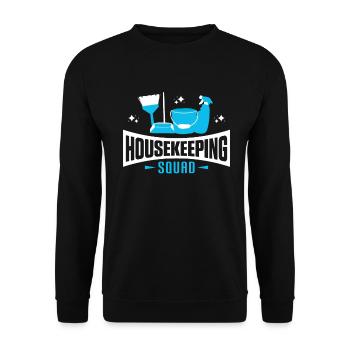 Semaine d’appréciation pour l’entretien ménager - Sweat-shirt Unisexe - noir - Devant - Alina (178cm) & Michal (187cm)