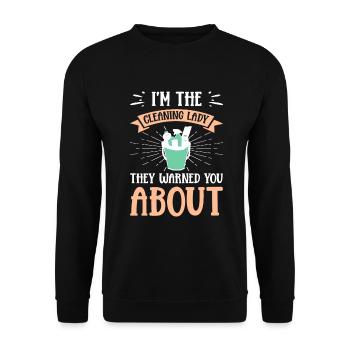Semaine d’appréciation pour l’entretien ménager - Sweat-shirt Unisexe - noir - Devant - Alina (178cm) & Michal (187cm)