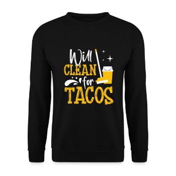 Semaine d’appréciation pour l’entretien ménager - Sweat-shirt Unisexe - noir - Devant - Alina (178cm) & Michal (187cm)