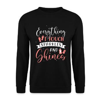 Semaine d’appréciation pour l’entretien ménager - Sweat-shirt Unisexe - noir - Devant - Alina (178cm) & Michal (187cm)