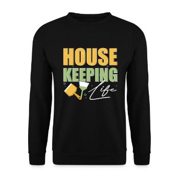 Week of Appreciation for Housekeeping - Unisex Sweatshirt - black - Front - Alina (178cm) & Michal (187cm)