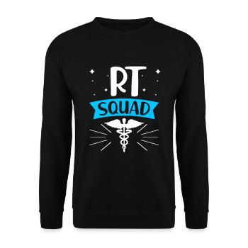 Respiratory Therapist Respiratory Therapy - Unisex Sweatshirt - black - Front - Alina (178cm) & Michal (187cm)
