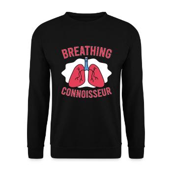 Respiratory Therapist Respiratory Therapy - Unisex Sweatshirt - black - Front - Alina (178cm) & Michal (187cm)
