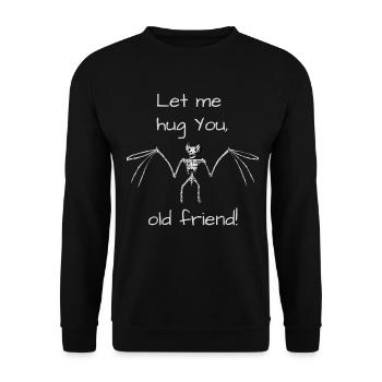 Happy Halloween - Unisex Pullover - Schwarz - Vorne - Alina (178cm) & Michal (187cm)