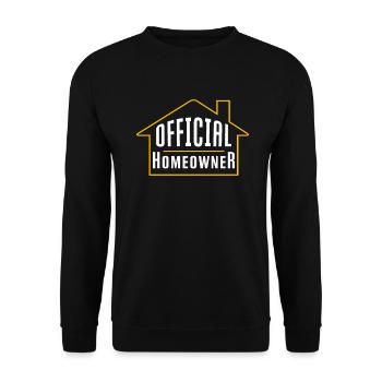 New Homeowner Homeowner Homeowner - Unisex Sweatshirt - black - Front - Alina (178cm) & Michal (187cm)