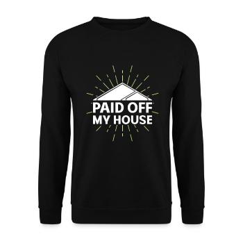 New Homeowner Homeowner Homeowner - Unisex Sweatshirt - black - Front - Alina (178cm) & Michal (187cm)